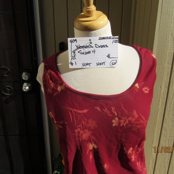 #409 WOMEN'S CASUAL DRESS BY BELIEVE WOMEN (SIZE 14) - Picture 2 of 3